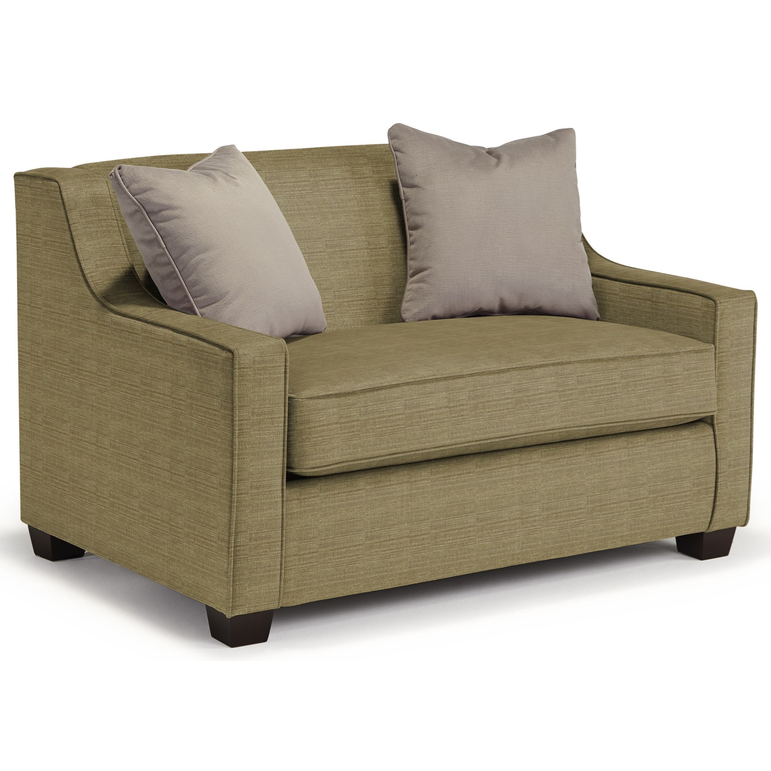 Best Home Furnishings Marinette C20TE 21953B Twin Size Sleeper Chair with Toss Pillows Jacksonville Furniture Mart Uph Sofa Sleepers
